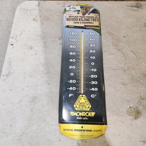 7"x24" Metal thermometer
