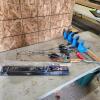 Ice fishing poles, ice auger