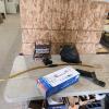 DVD movies, welding helmet, hitch, etc.