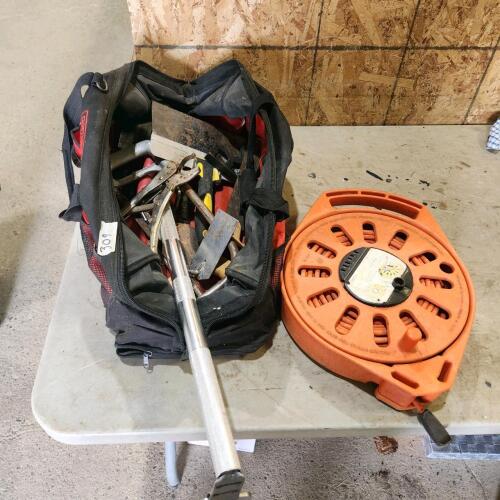 Toolbag w contents, ext cord