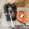 Toolbag w contents, ext cord