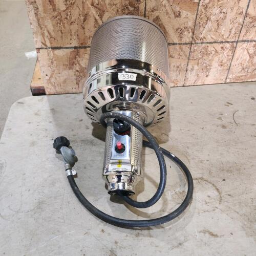 Post mount propane heater