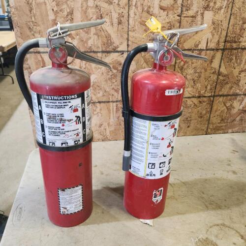 2 16" Charged fire extinguishers