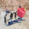 Large storage brackets, gas can