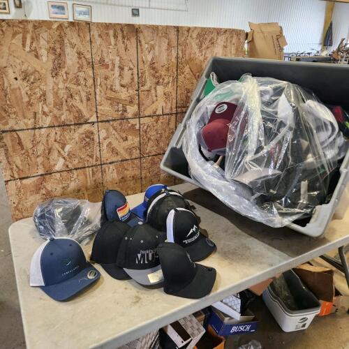 Large assortment of hats
