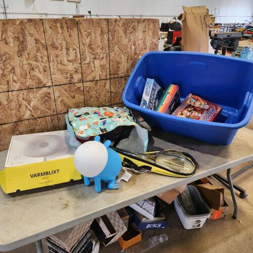 Assorted lights & board games