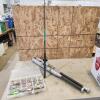 Fishing pole & tackle, alum bats