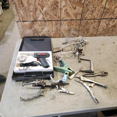 Soldering gun & various tools