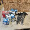 Flood light bulbs, 16" shelf brackets
