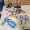 Sandblaster, polisher, paint sprayers, pop riveter