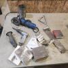 Grinder, air tools, clamps, etc.