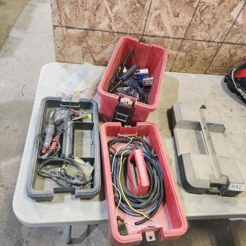 Toolbox w electrical items