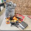 Car cleaning kit, cb radio, car cover