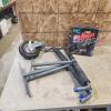 Swivel wheel, ceiling hooks, transfer pump