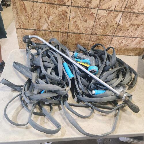 2 Lay flat garden hoses length unknown