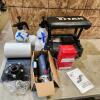 Sprayers, 9" adhesive rubber, grinder, trailer hub, etc.