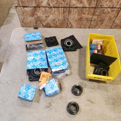 Various sized bearings & flanges