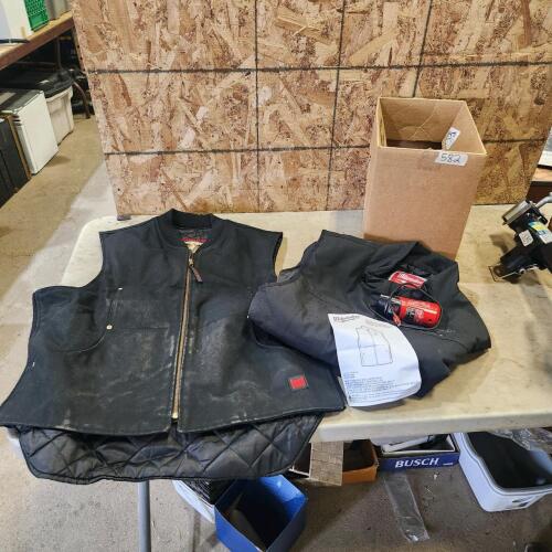 Xl vest, large heated Milwaukee vest w battery