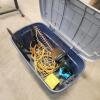 Electric hedge trimmer, ext cord, pruners