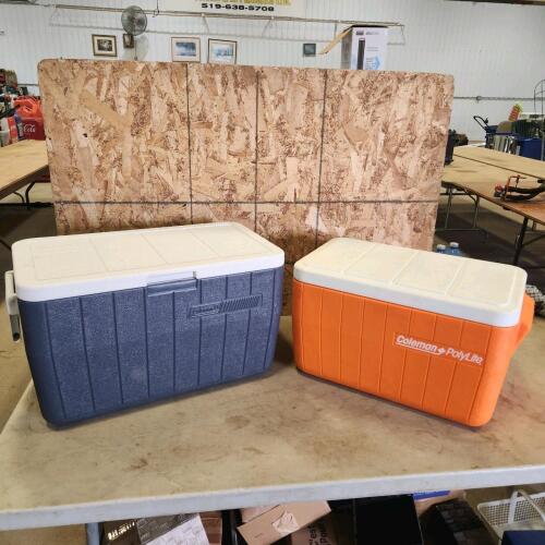 2 Coleman coolers