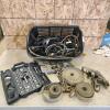 Bungee cords, ratchet straps, socket set