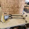Work light, horse shoe rack