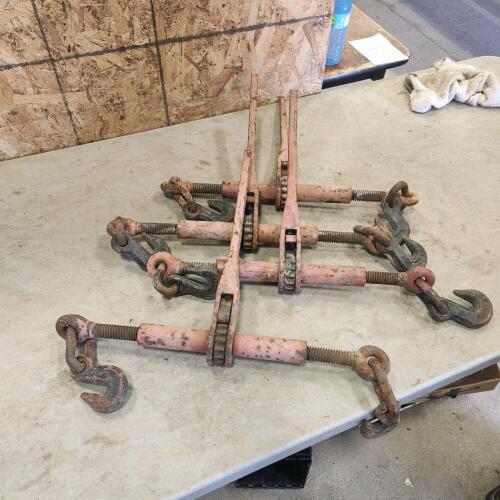 4 Ratcheting load binders