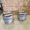 2 Galvanized buckets