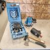 Router, hydraulic motor, hatchets