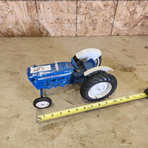 Diecast model tractor rough shape