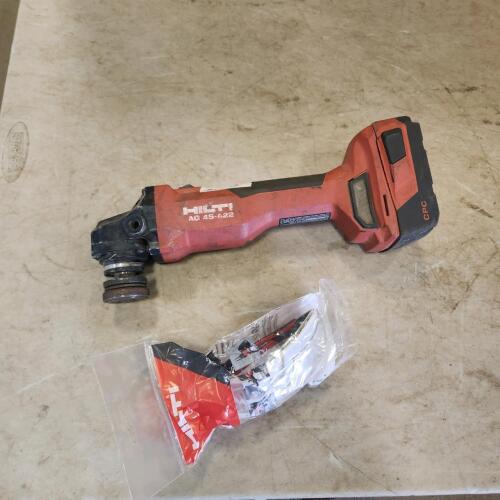 Hilti 22V cordless grinder battery no charger