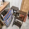 Beach chair, step stools