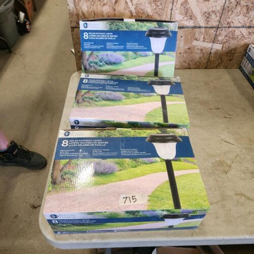 24 Solar pathway lights