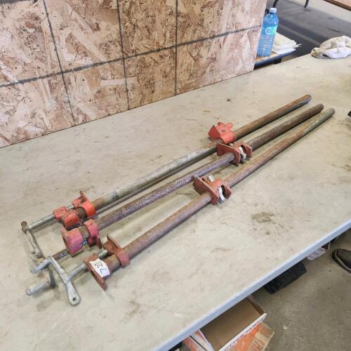 3 38" Bar clamps