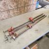 3 38" Bar clamps
