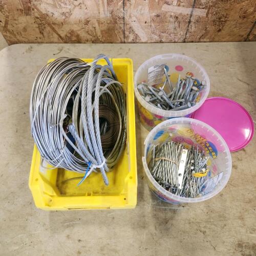 Assorted cable & spiral nails