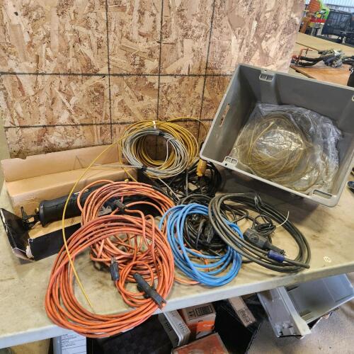 Sawzall & various ext cords, etc.