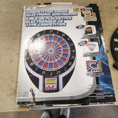 Electronic dart board no darts