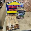 Wood splitter, signs, greenhouse kits