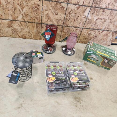 New fruit fly traps, bird feeders, bird seed