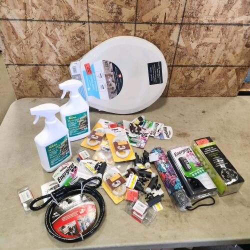 Cabinet locks, batteries, etc.
