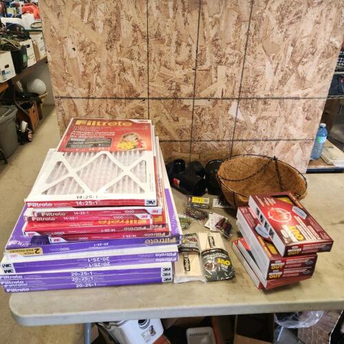 Air filters, rat traps, etc