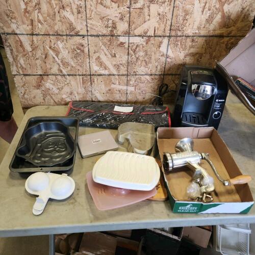 Meat grinder, coffee maker, etc.