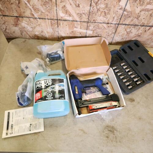 RV cord ends, antifreeze, nailer/stapler