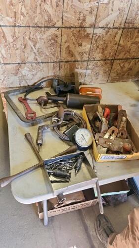 Wood planes, various tools, etc