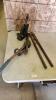Pipe vice, come-along, bolt cutter