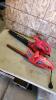 Electric hedge trimmer, leaf blower
