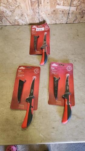 3 New filet knives