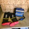 Sz 47 knee waders, cooler