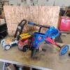 Kids trike and toys
